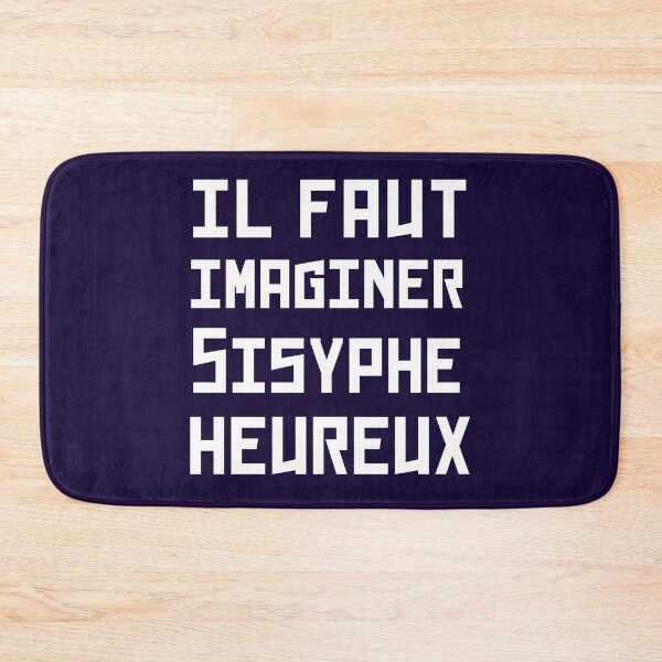 Item preview, Albert Camus TEXT: il faut imaginer sisyphe heureux designed and sold by artbleed.