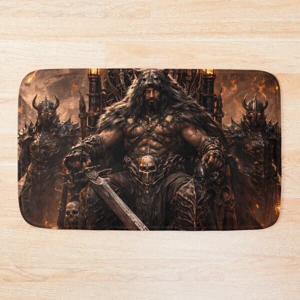 Item preview, Dark Fantasy Warrior Inferno Battle Scene Art designed and sold by KnitOfShadoF.