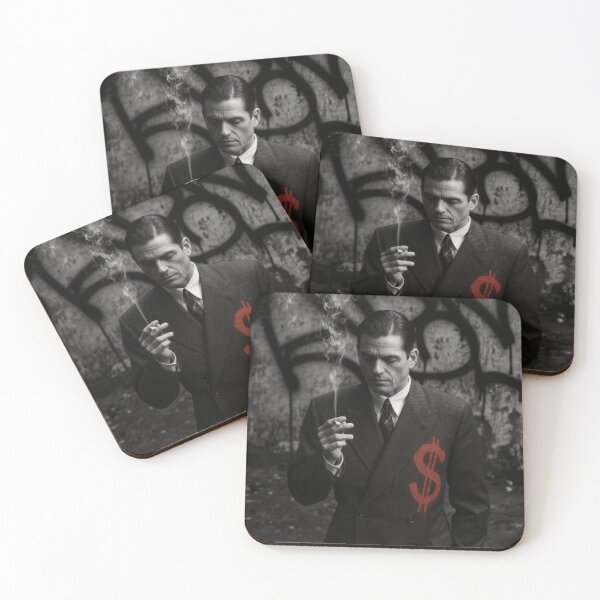 Item preview, Vintage Gangster Dark Luxury Street Art Print Graffiti Urban Wall Decor designed and sold by sayntastic.
