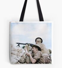British soldiers in Tunisia, 27 April 1943 Tote Bag