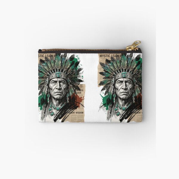 Item preview, Aztec Shaman Mystic Warrior Portrait Collage designed and sold by TaruHonu.