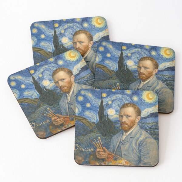 Item preview, Surreal Van Gogh Portrait Oil Painting designed and sold by Jessica Levaton.