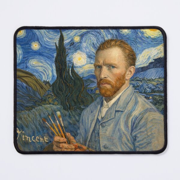 Item preview, Surreal Van Gogh Portrait Oil Painting designed and sold by Jessica Levaton.