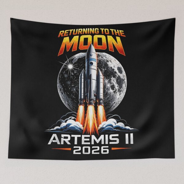 Item preview, Artemis II Mission 2026 Returning To The Moon Space Exploration Rocket Launch designed and sold by LittleNhutton.
