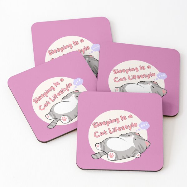 Item preview, Sleeping is a Cat Lifestyle| Cute Cat Lover Design  designed and sold by CuteVibesStudio.