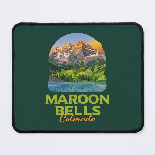 Item preview, Maroon Bells Colorado Aspen Vintage Mountain Art designed and sold by LinaValearte.