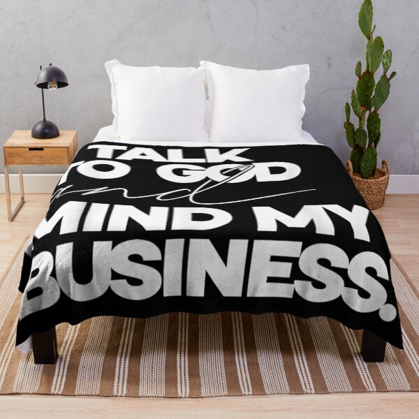 Item preview, I Talk To God And Mind My Business Minimalist Typography Inspirational Quote designed and sold by LittleNhutton.