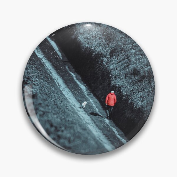 Item preview, The Red Walker — Moody Landscape Fine Art Print designed and sold by GrowNest.