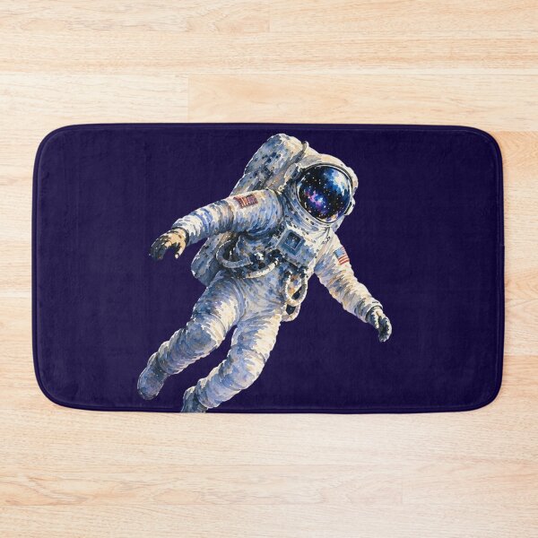 Item preview, Astronaut Floating in Galaxy Moon Scene designed and sold by inspired-works.