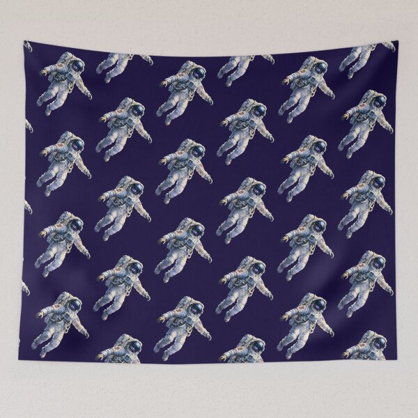 Item preview, Astronaut Floating in Galaxy Moon Scene designed and sold by inspired-works.