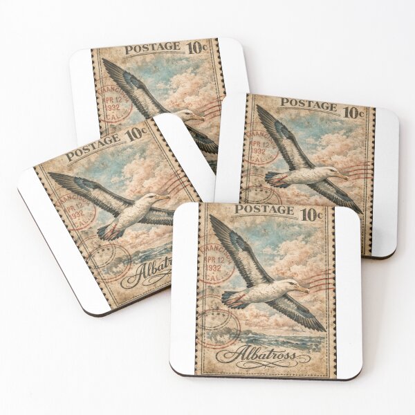 Item preview, Albatross Flight – Vintage Postage designed and sold by ForeverPrintsOK.