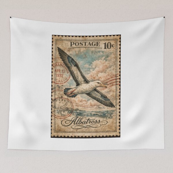 Item preview, Albatross Flight – Vintage Postage designed and sold by ForeverPrintsOK.