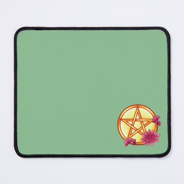 Item preview, Floral Pentacle Golden Pink designed and sold by Miidnightmosss.