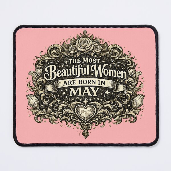 Item preview, The Most Beautiful Women Are Born In May – Vintage Elegant Birthday Design – May Birthday Gift for Women designed and sold by Szapeee.