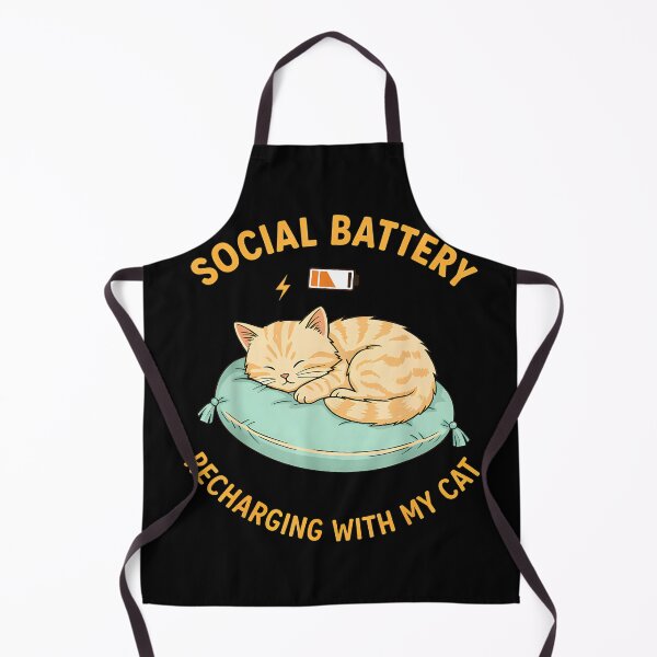 Item preview, Social Battery Recharging with My Cat Cute Cat designed and sold by JohnVBurks.