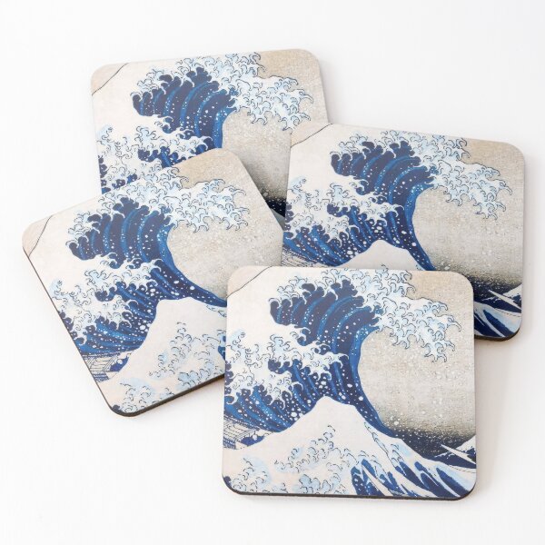 Aperçu de l'œuvre Katsushika Hokusai (33) - Katsushika Hokusai - La grande vague estampe japonaise classique créée et vendue par Romero Britto.