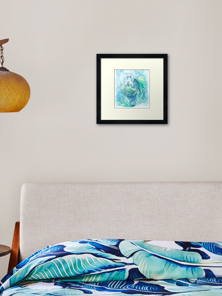 Thumbnail 2 of 7, Framed Art Print, Pearl of Great Price designed and sold by janetchui.