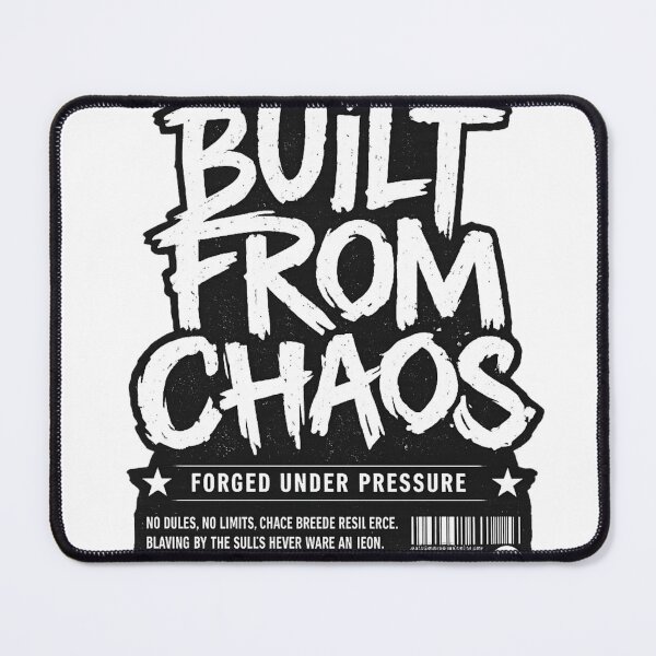 Item preview, Built From Chaos Streetwear Graphic T-Shirt designed and sold by BoochMan.