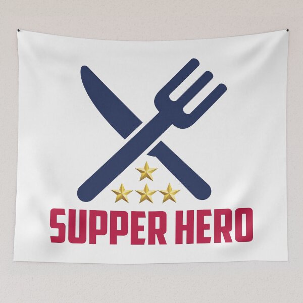 Item preview, Supper Hero Funny Food Pun Design – Superhero Parody for Food Lovers designed and sold by WordPlayStudio.