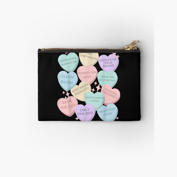 Item preview, Bookish Romance Tropes Conversation Hearts Only One Bed Slow Burn Save The Cat designed and sold by DaphoLatara.