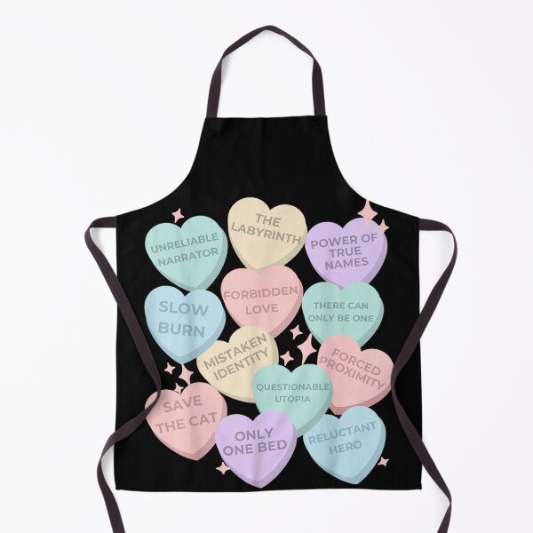 Item preview, Bookish Romance Tropes Conversation Hearts Only One Bed Slow Burn Save The Cat designed and sold by DaphoLatara.