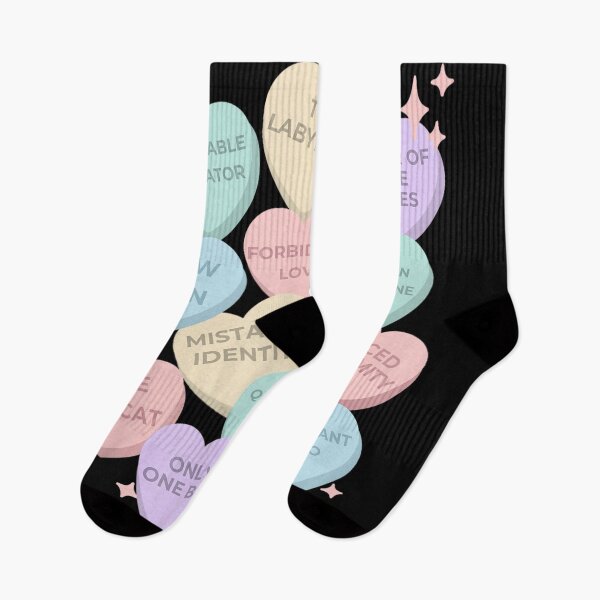 Item preview, Bookish Romance Tropes Conversation Hearts Only One Bed Slow Burn Save The Cat designed and sold by DaphoLatara.
