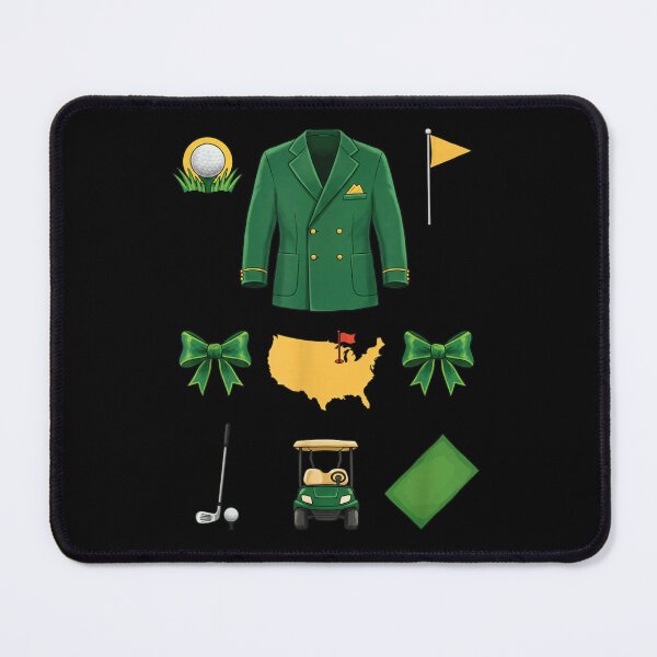 Item preview, Masters Golf Aesthetic Green Jacket Cart And Clubs Sporty Preppy Lifestyle Art designed and sold by DaphoLatara.