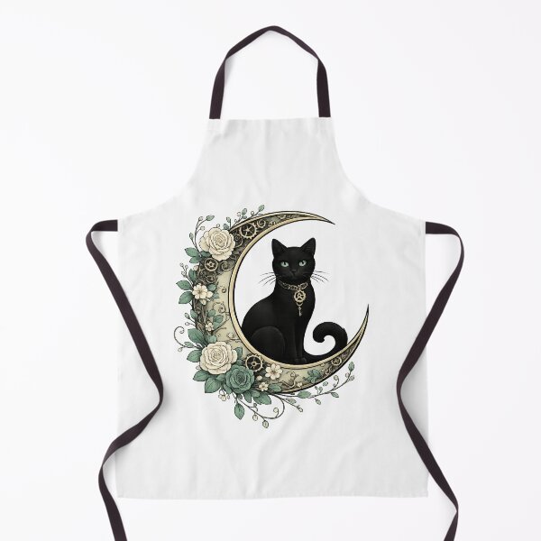 Item preview, Minimalist Gothic Style Steampunk Black Cat designed and sold by scicilysimonee.