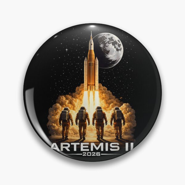 Item preview, Artemis II 2026 Moon Mission Astronauts Walking Toward Rocket Space Exploration Art designed and sold by DaphoLatara.