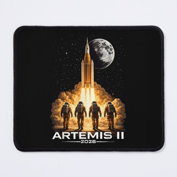Item preview, Artemis II 2026 Moon Mission Astronauts Walking Toward Rocket Space Exploration Art designed and sold by DaphoLatara.