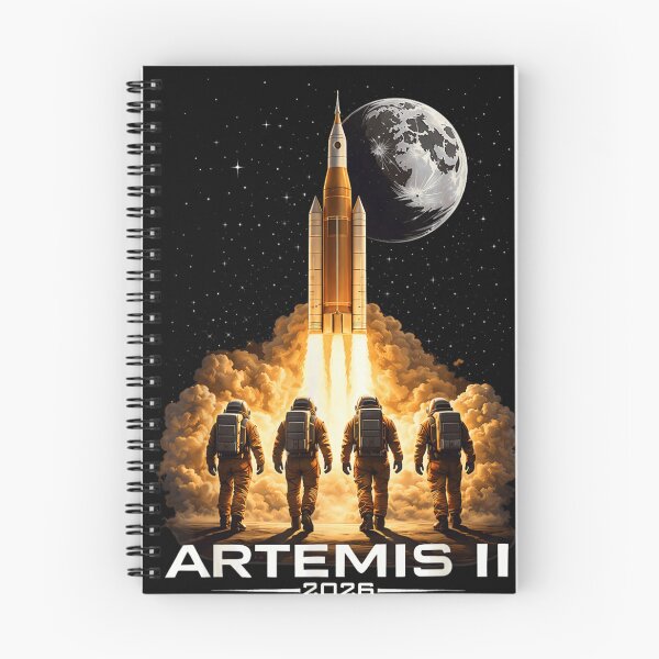Item preview, Artemis II 2026 Moon Mission Astronauts Walking Toward Rocket Space Exploration Art designed and sold by DaphoLatara.