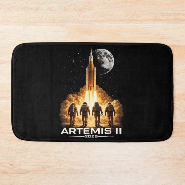 Item preview, Artemis II 2026 Moon Mission Astronauts Walking Toward Rocket Space Exploration Art designed and sold by DaphoLatara.