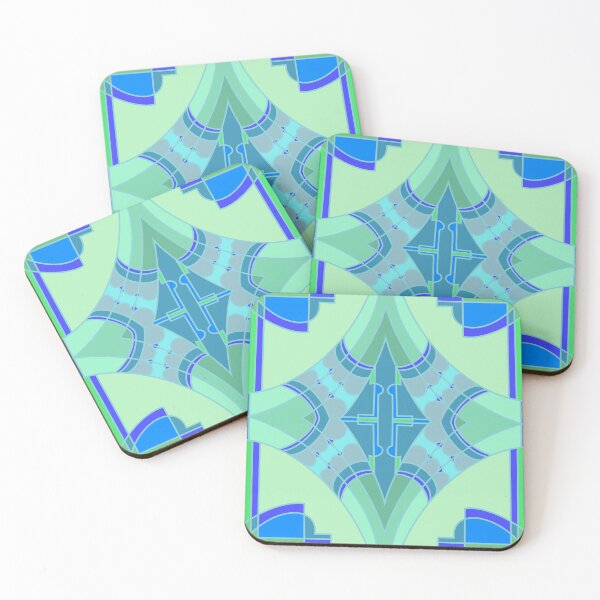 Item preview, Cool Symmetric Art Nouveau Tile Pattern designed and sold by anamariafischer.