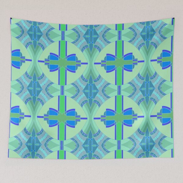 Item preview, Cool Symmetric Art Nouveau Tile Pattern designed and sold by anamariafischer.