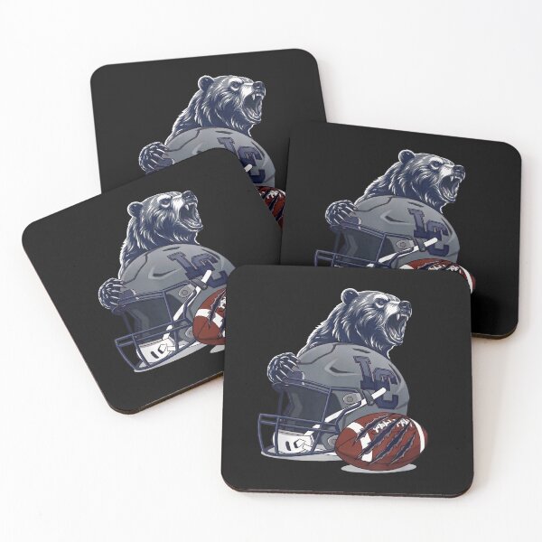 Item preview, Aggressive Grizzly Bear Ripping American Football With Helmet Sports Mascot Design designed and sold by DaphoLatara.