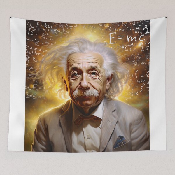Item preview, Albert Einstein Portrait  - Science Art designed and sold by Jessica Levaton.