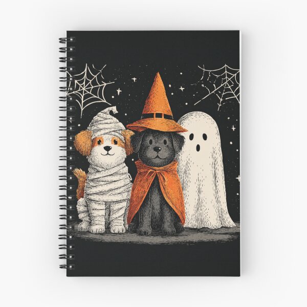 Item preview, Dogs Trio Trio Autumn Halloween Mummy Witch Ghost designed and sold by GrinGalore.