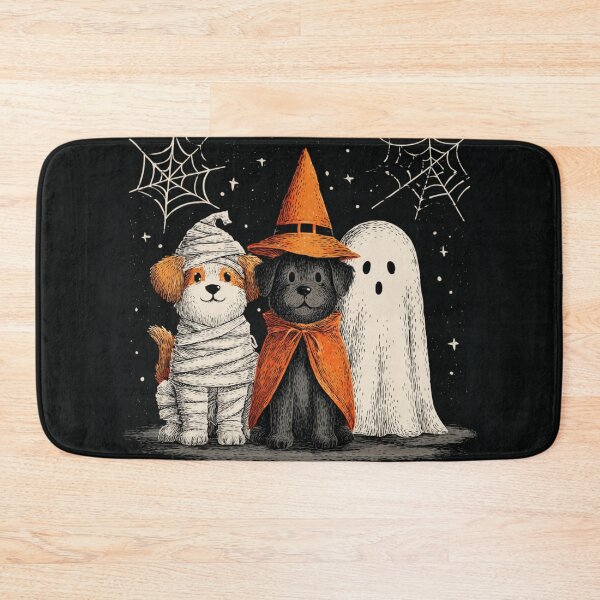 Item preview, Dogs Trio Trio Autumn Halloween Mummy Witch Ghost designed and sold by GrinGalore.