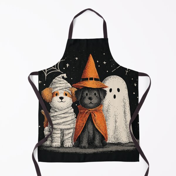 Item preview, Dogs Trio Trio Autumn Halloween Mummy Witch Ghost designed and sold by GrinGalore.