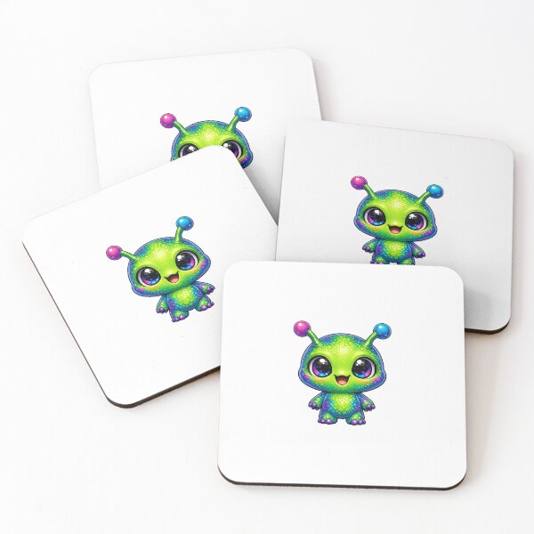 Item preview, Cute Green Alien Friend designed and sold by LindaBurnsidel.
