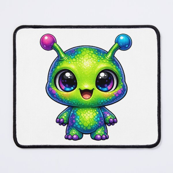 Item preview, Cute Green Alien Friend designed and sold by LindaBurnsidel.