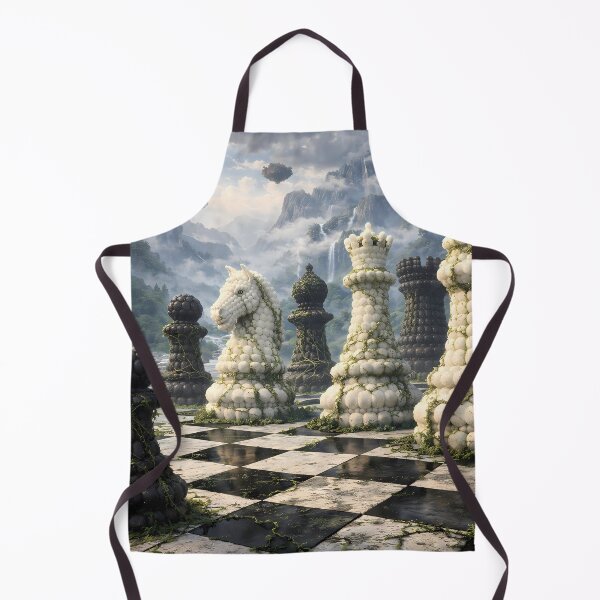 Item preview, Epic Fantasy Chess Landscape Surreal Art designed and sold by KnitOfShadoF.