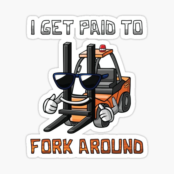 Fork Lift Truck Stickers Redbubble