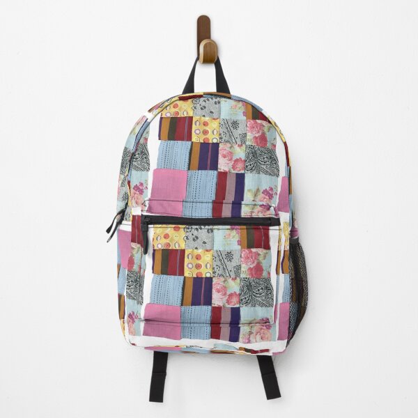 Item preview, multicolor block chess board with chess patchwork pattern fabric hand quilt sewing, handmade designed and sold by pipikijung.