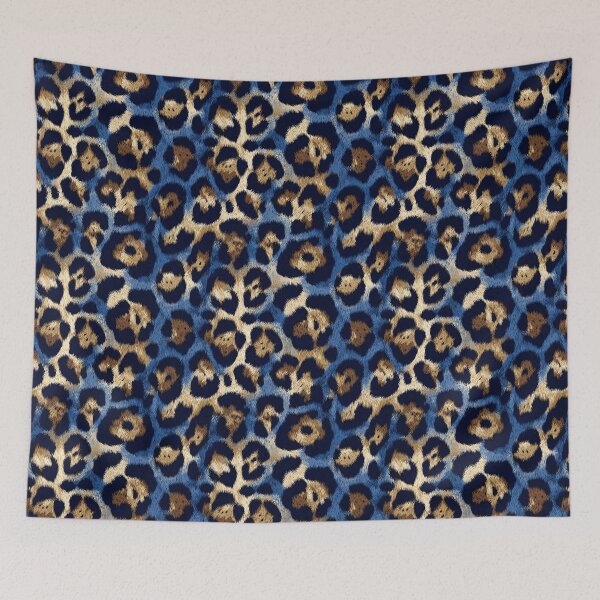 Item preview, Minimalistic Leopard Textile - Wildlife Pattern  - Christmas Gifts For Him designed and sold by RoyalStarsPatts.