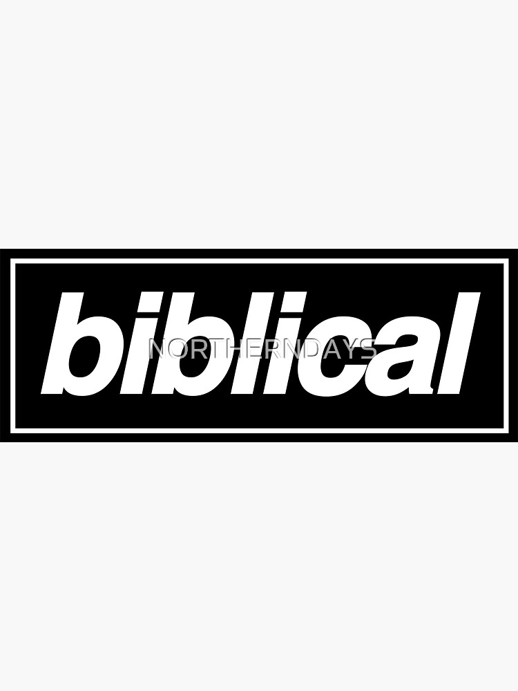 Liam Gallagher Inspired Biblical Sticker For Sale By Northerndays Redbubble 8656