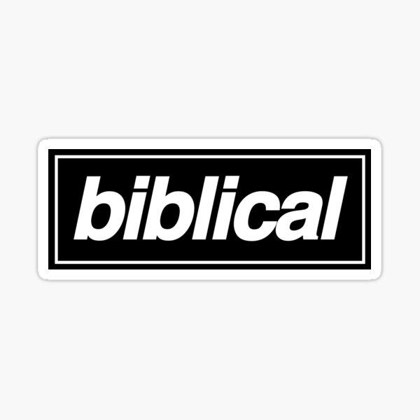 Liam Gallagher Biblical Sticker