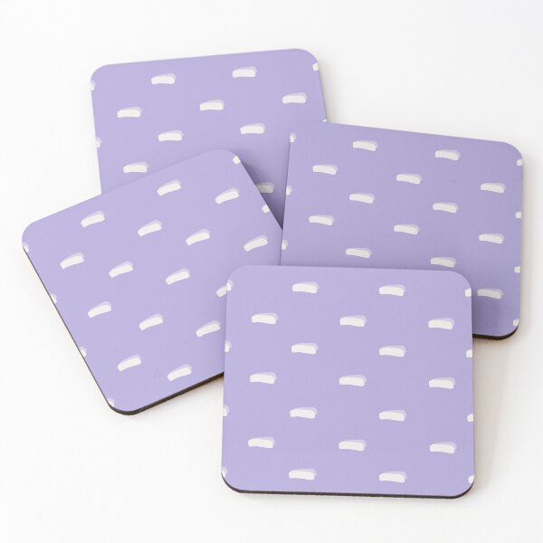 Item preview, White Minimalist Dashes on Gray Indigo designed and sold by KSimpson838.