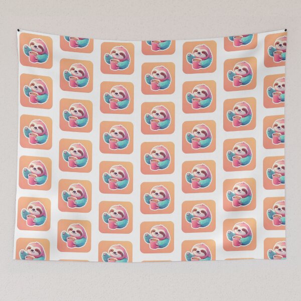 Item preview, Cozy Moments: A Sloth and Its Coffee designed and sold by RainToday.