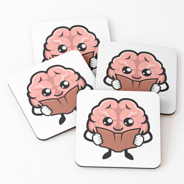 Item preview, Bookworm Brain – Cute Cartoon Brain Character Reading a Book designed and sold by Artsy Corner.